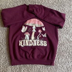 Kindness sweatshirt from Gildan, mushroom printed sweatshirt